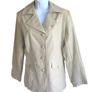 Dressbarn M Jacket/Blazer Faux Soft Leather #Fall #Autumn #Minimalist #Vintage